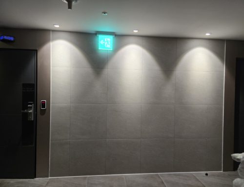 충남 당진 호텔 누수로 인한 벽체 타일시공